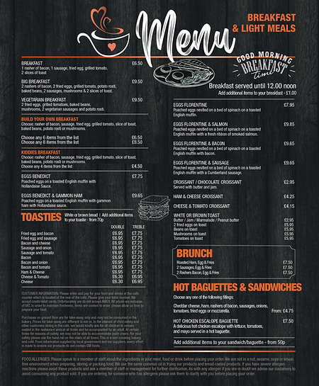 Menu | Lenny's of Rochester